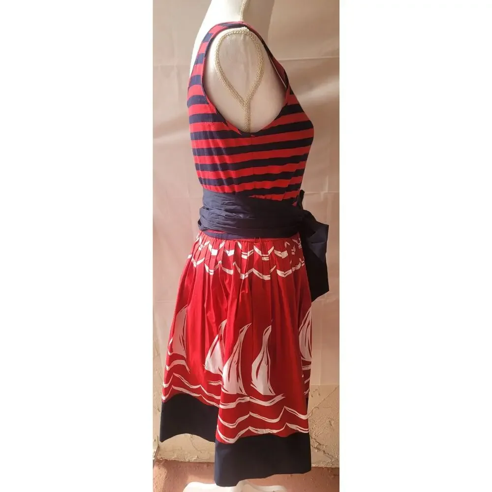 DKNY NAUTICAL DRESS Size 8 - Picture 4 of 7